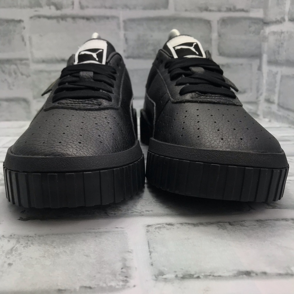 NEW Puma Cali Leather Black Gold - Picture 2 of 8